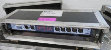 Delta DMX splitter in rack case. Working condition.
