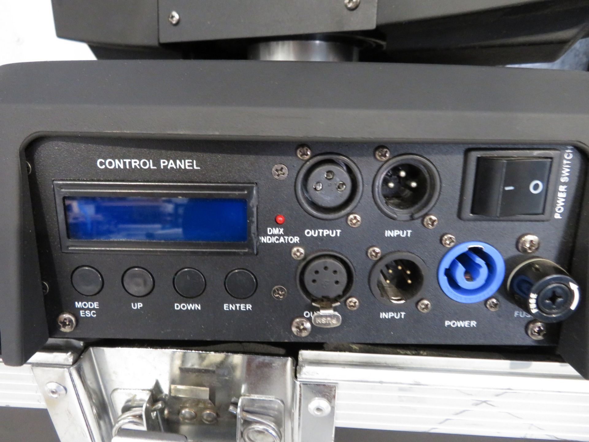 Pair of Showtec Phantom 300 Beams in flightcase. Includes hanging clamps and safety bonds. - Image 5 of 7