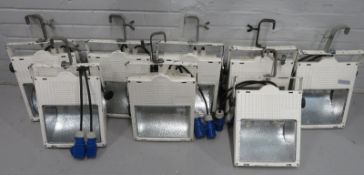 8x HQI 50w Floodlights. Working condition.