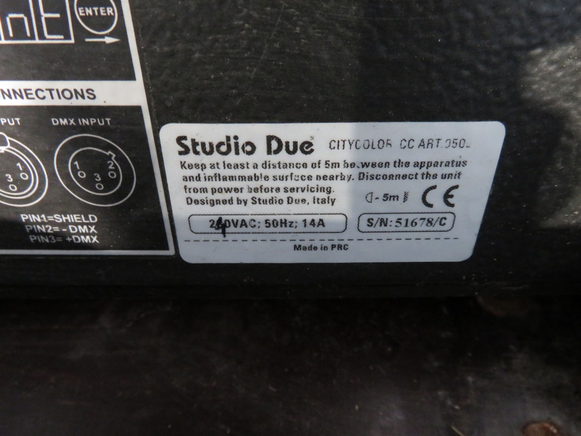 Studio Due City Colour 2500 Wash in flightcase. Working condition. Hours: 1189. - Image 5 of 9