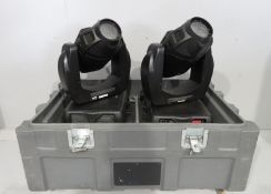 Pair of Varilite VL2402 Wash in flightcase. Includes hanging clamps and safety bonds. Work