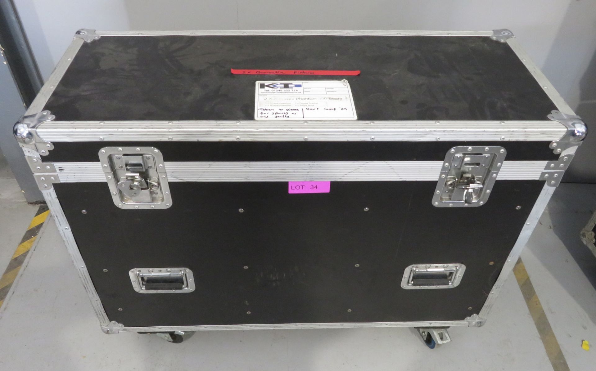 Pair of Showtec Phantom 300 Beams in flightcase. Includes hanging clamps. As spares. Hours - Image 11 of 11