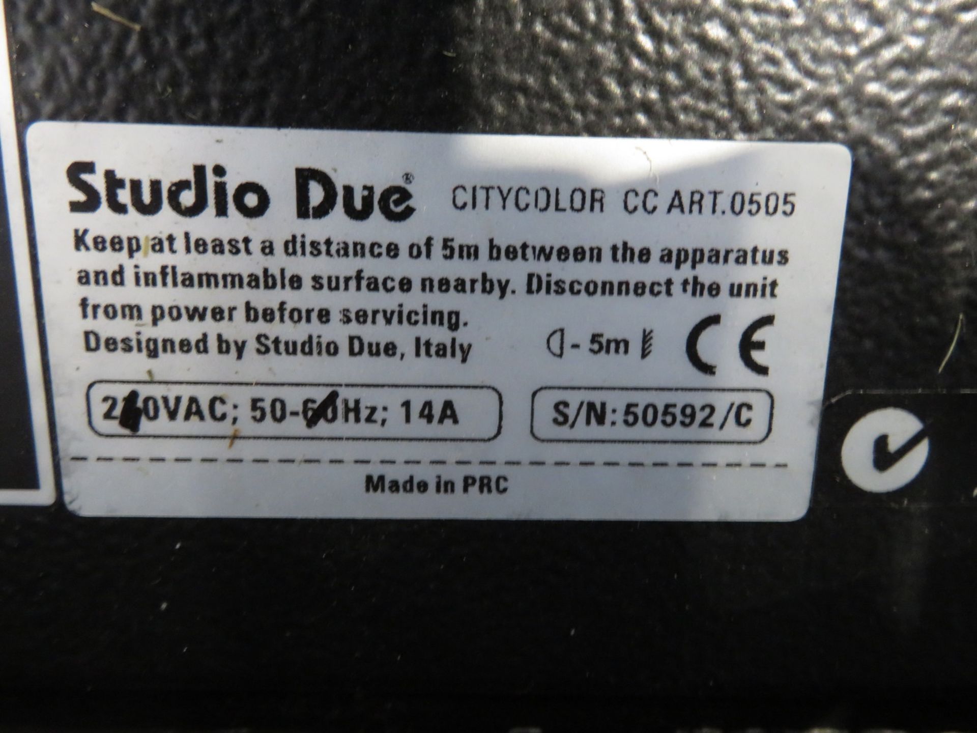Studio Due City Colour 2500 Wash in flightcase. Working condition. Hours: 1279. - Image 5 of 9