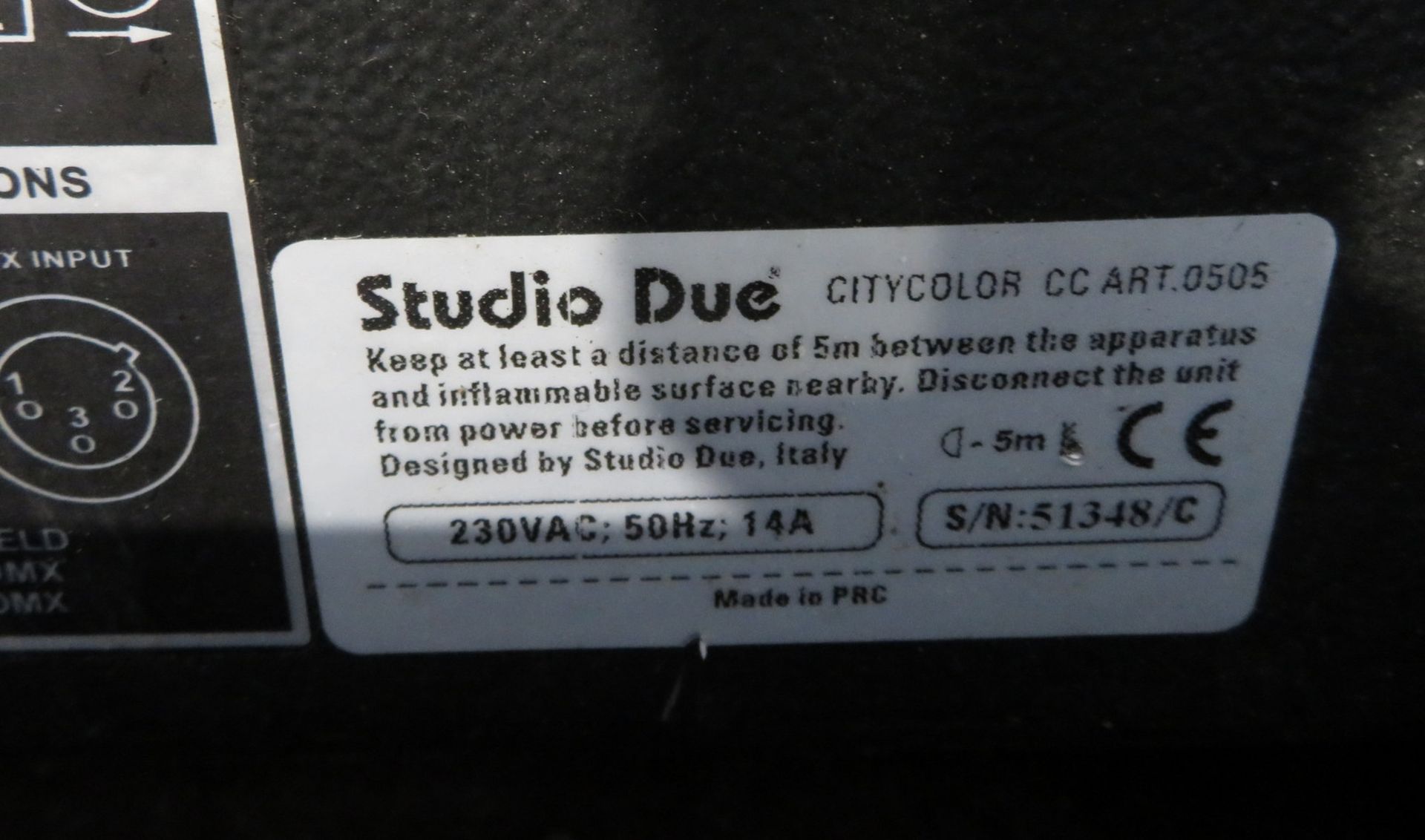 Studio Due City Colour 2500 Wash in flightcase. Working condition. Hours: 850. - Image 5 of 9