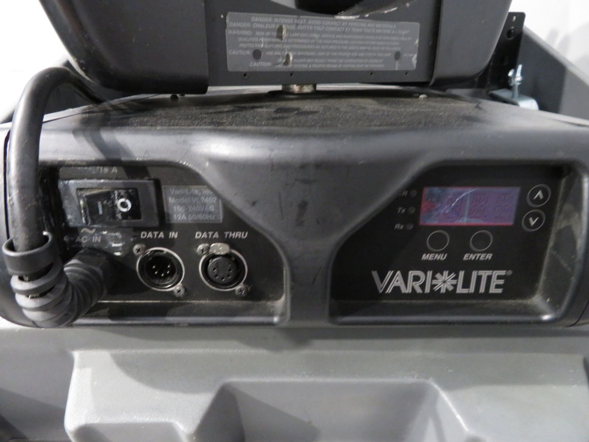 Pair of Varilite VL2402 Wash in flightcase. Includes hanging clamps and safety bonds. Work - Image 5 of 7