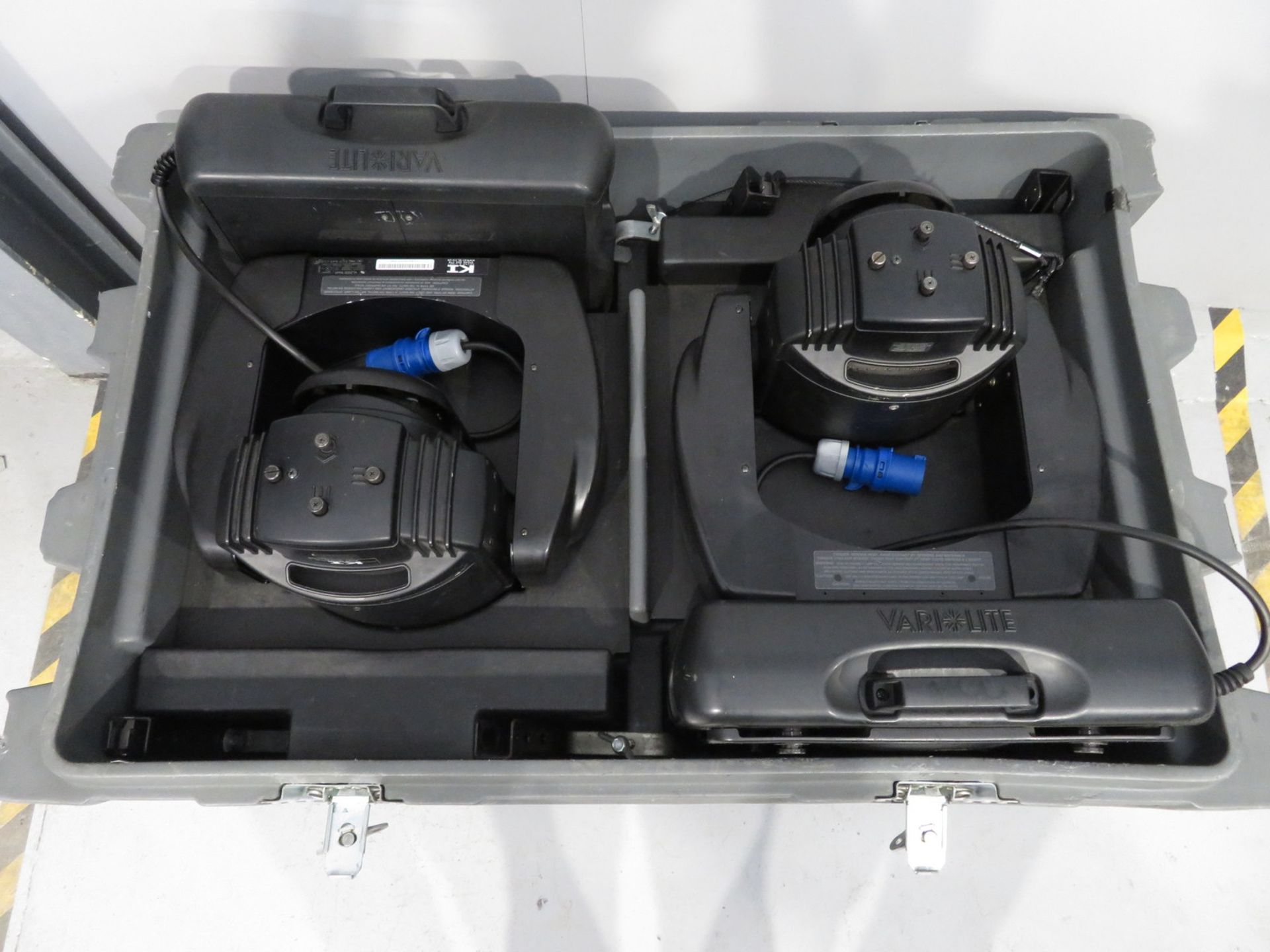 Pair of Varilite VL2402 Wash in flightcase. Includes hanging clamps and safety bonds. Work - Image 8 of 8