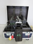 Pair of Pro Lyft PAE-500LV motorised chain hoist with flightcase. 500kg. Working condition