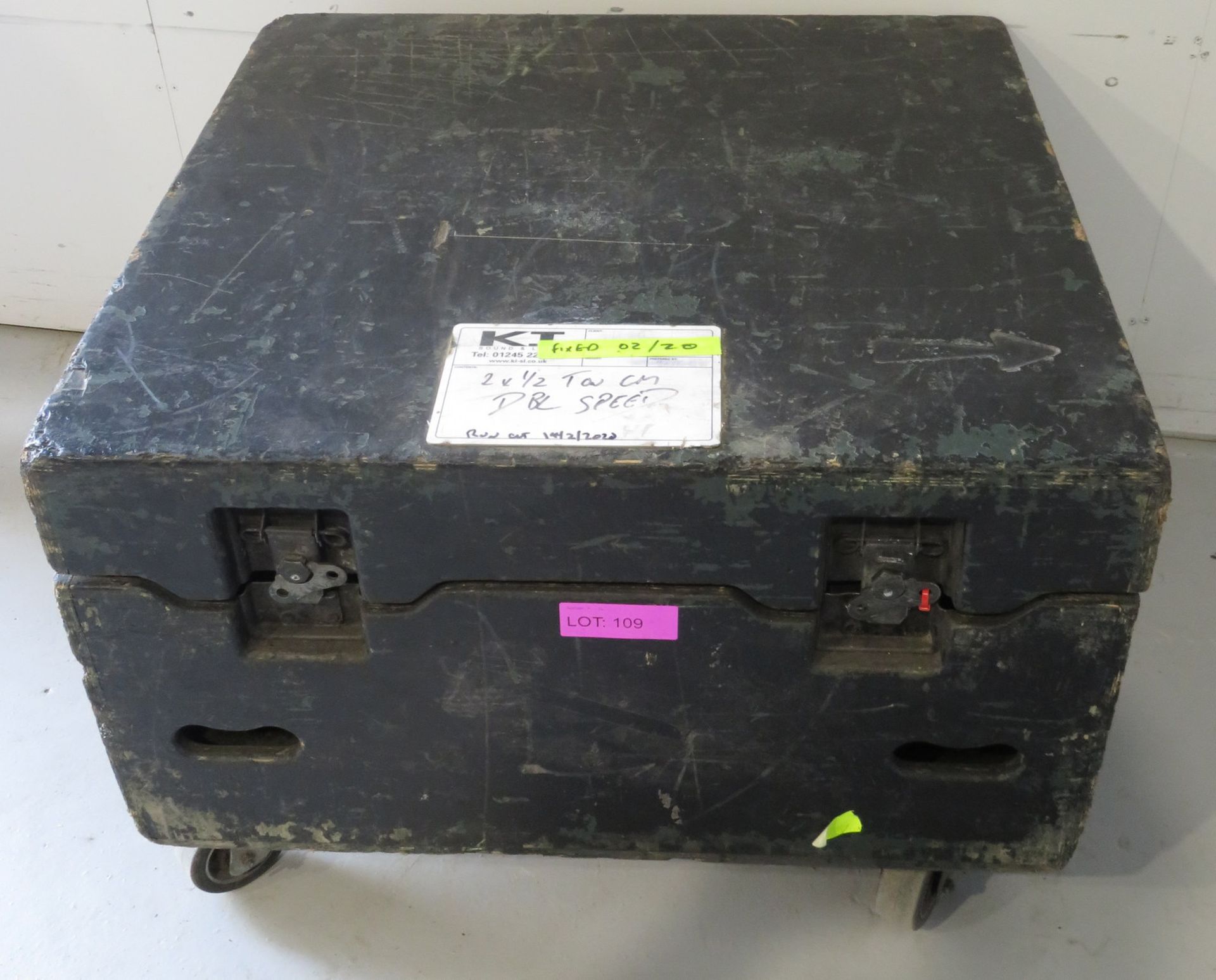 Pair of CM 1/2 Tonne Double Speed motorised lifting hoist with 15m chain with flightcase. - Image 7 of 7