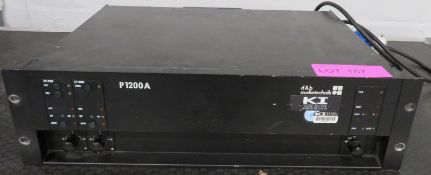 D & B P1200 Amplifier with C7 cards. Working condition.