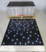 Grumpy Joe LED Dance floor with power rail. 15x 4ftx2ft & 6x 2ftx2ft panels. Power supply