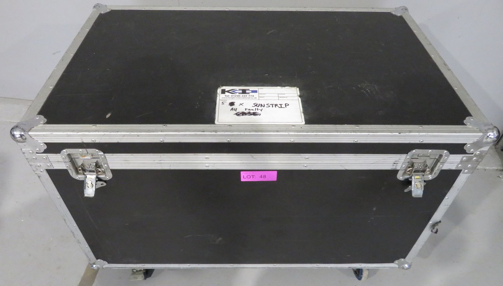 5x Showtec Active Sunstrip GU10 in flightcase. Complete with brackets. As spares. - Image 8 of 8