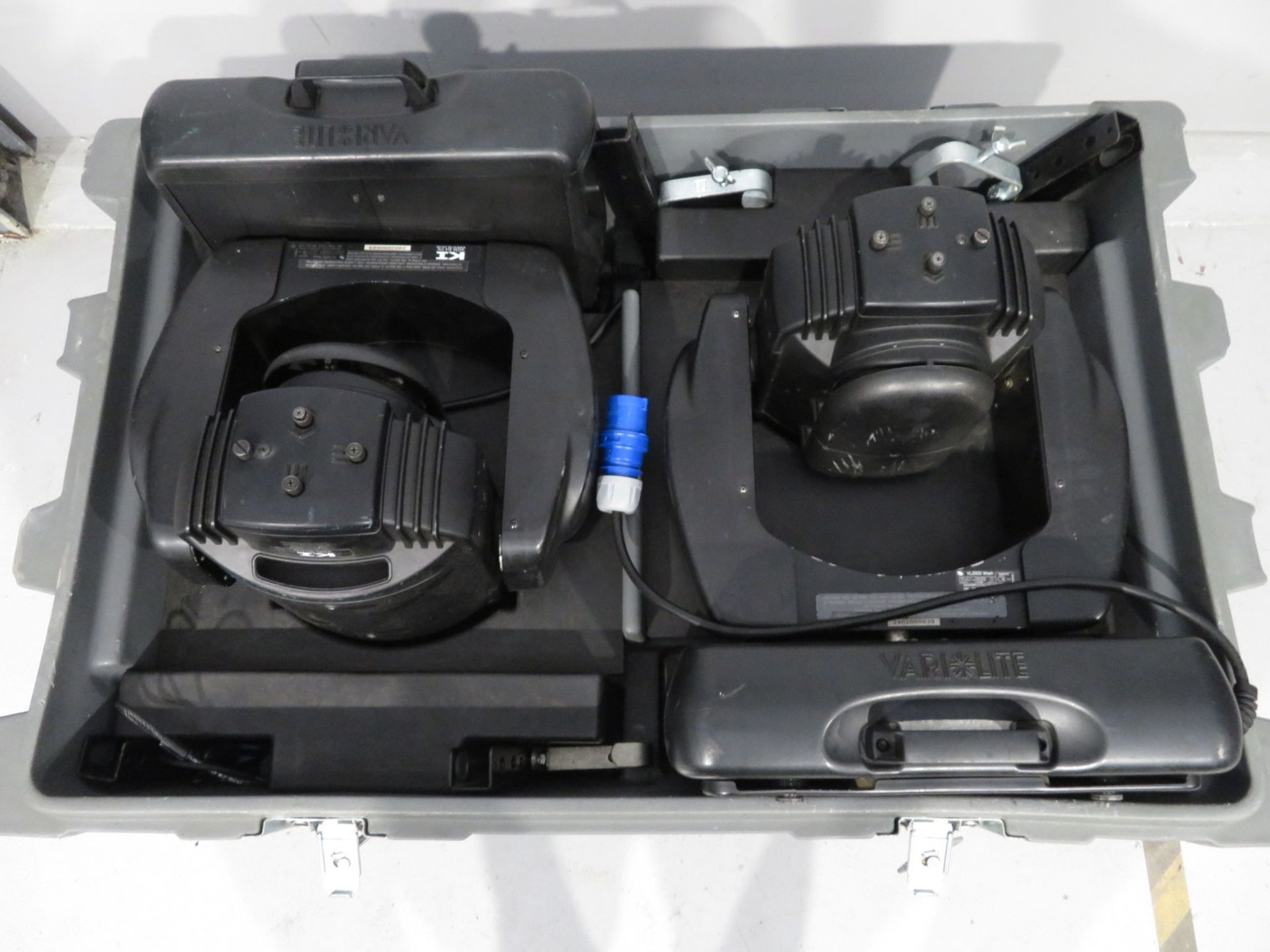 Pair of Varilite VL2402 Wash in flightcase. Includes hanging clamps and safety bonds. Work - Image 6 of 7