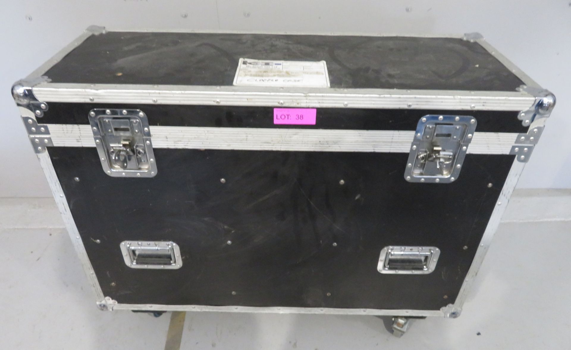 Pair of Showtec Phantom 300 Beams in flightcase (missing wheel). Includes hanging clamps. - Image 8 of 8