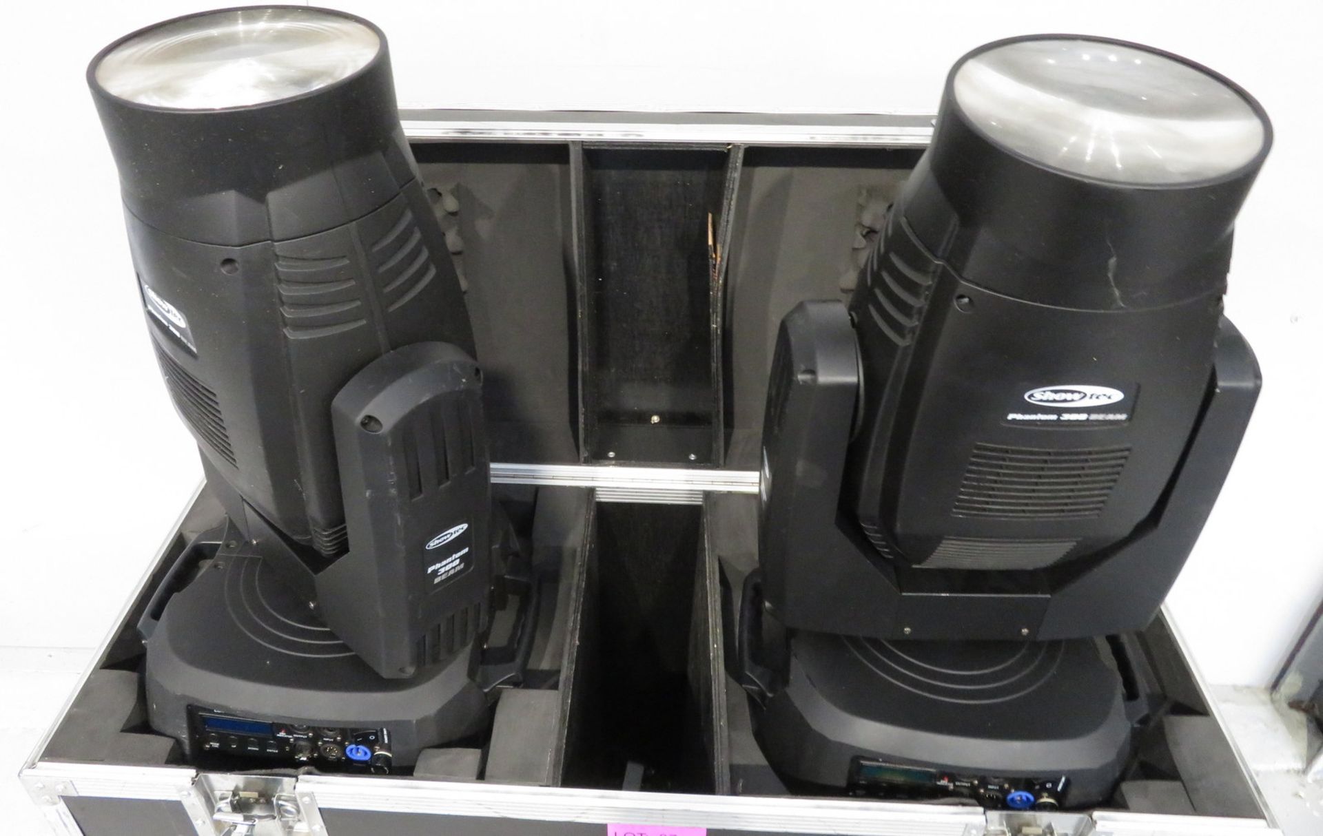 Pair of Showtec Phantom 300 Beams in flightcase. Includes hanging clamps and safety bonds. - Image 2 of 9