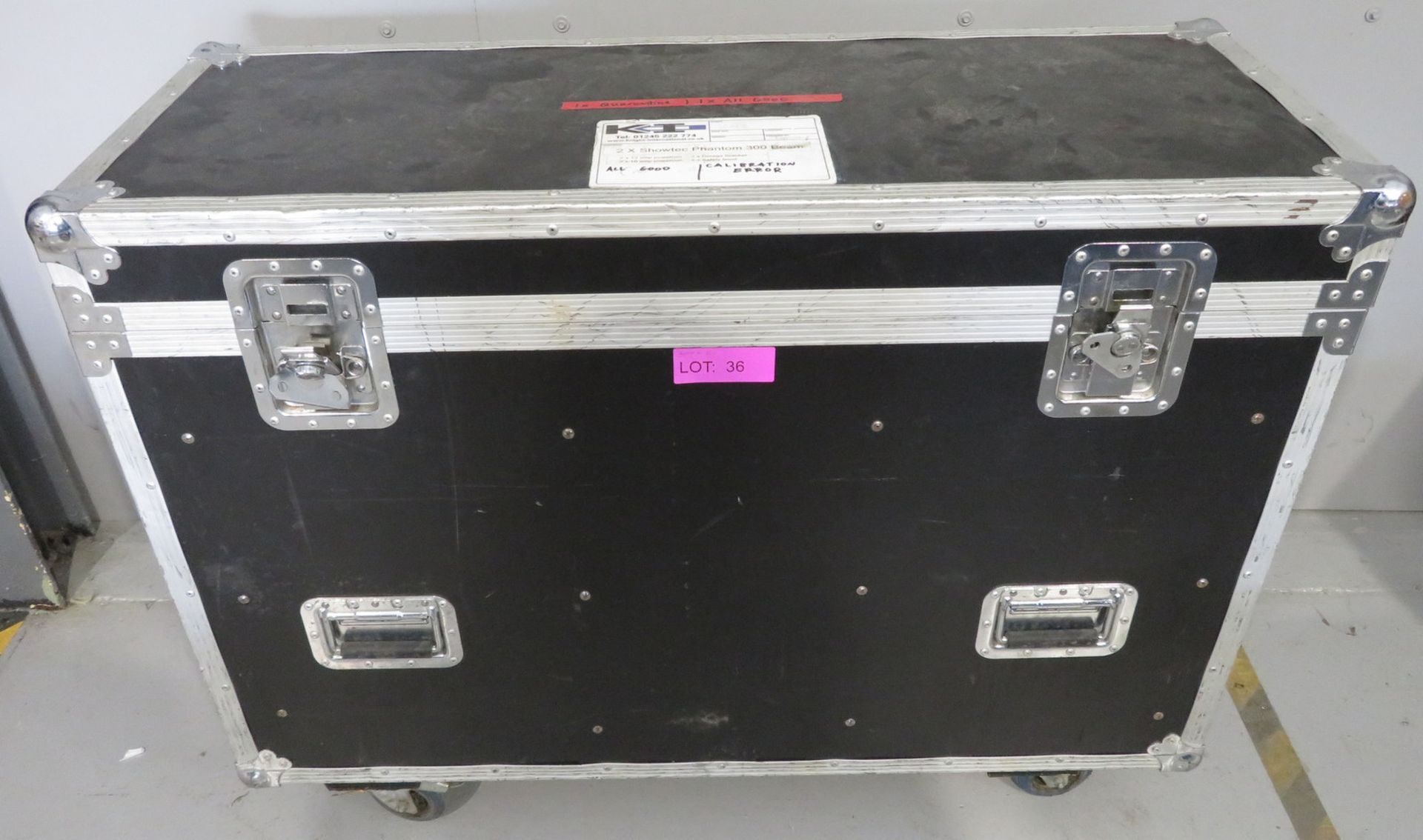 Pair of Showtec Phantom 300 Beams in flightcase. Includes hanging clamps and safety bonds. - Image 8 of 8