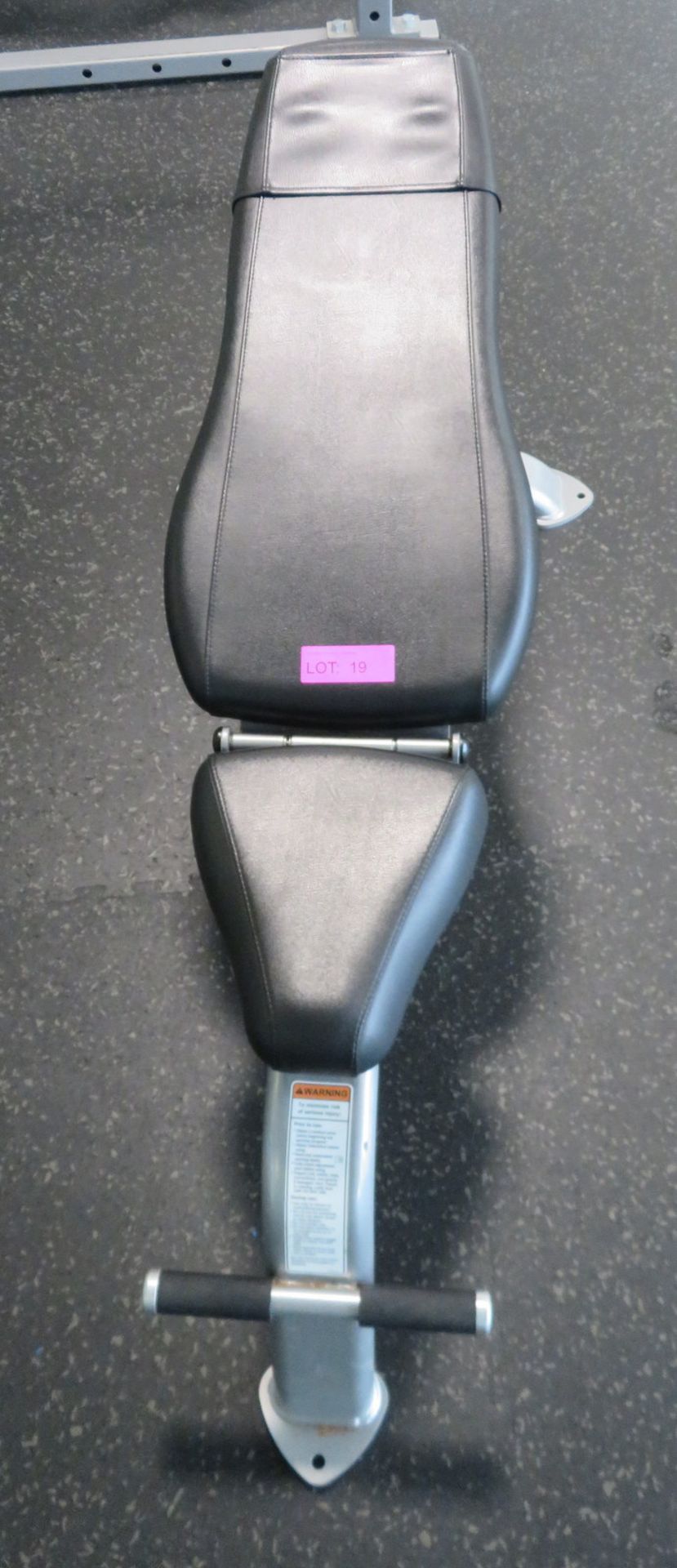 Cybex Height Adjustable Gym Bench. - Image 3 of 5