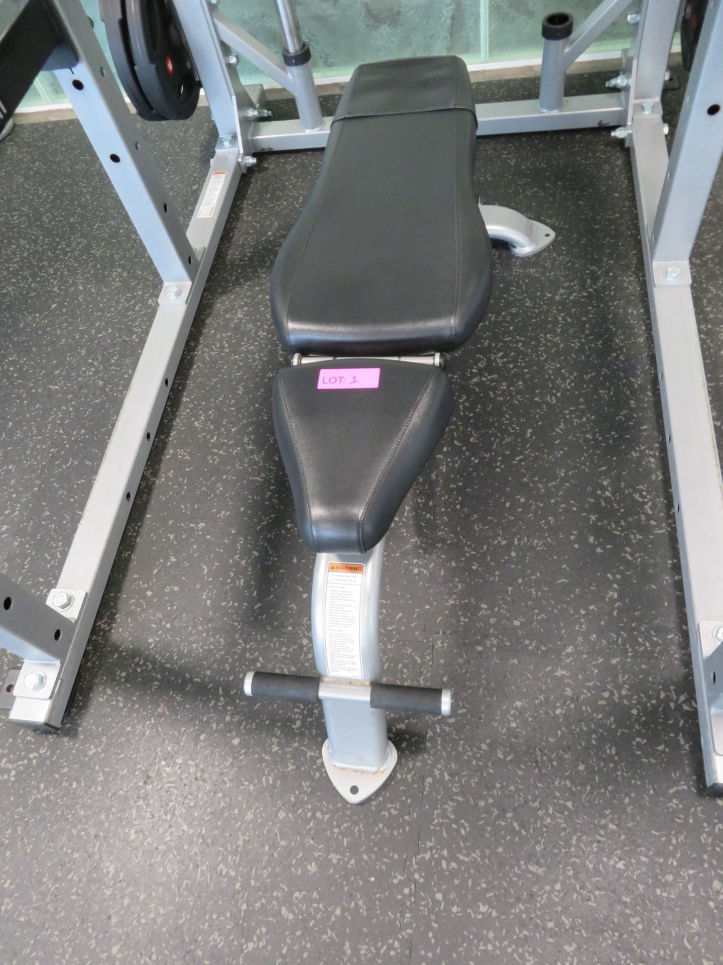 Hammer Strength AT-PR Rack Complete With 2x Barbells, Weight Plates And Cybex Bench. - Image 5 of 12