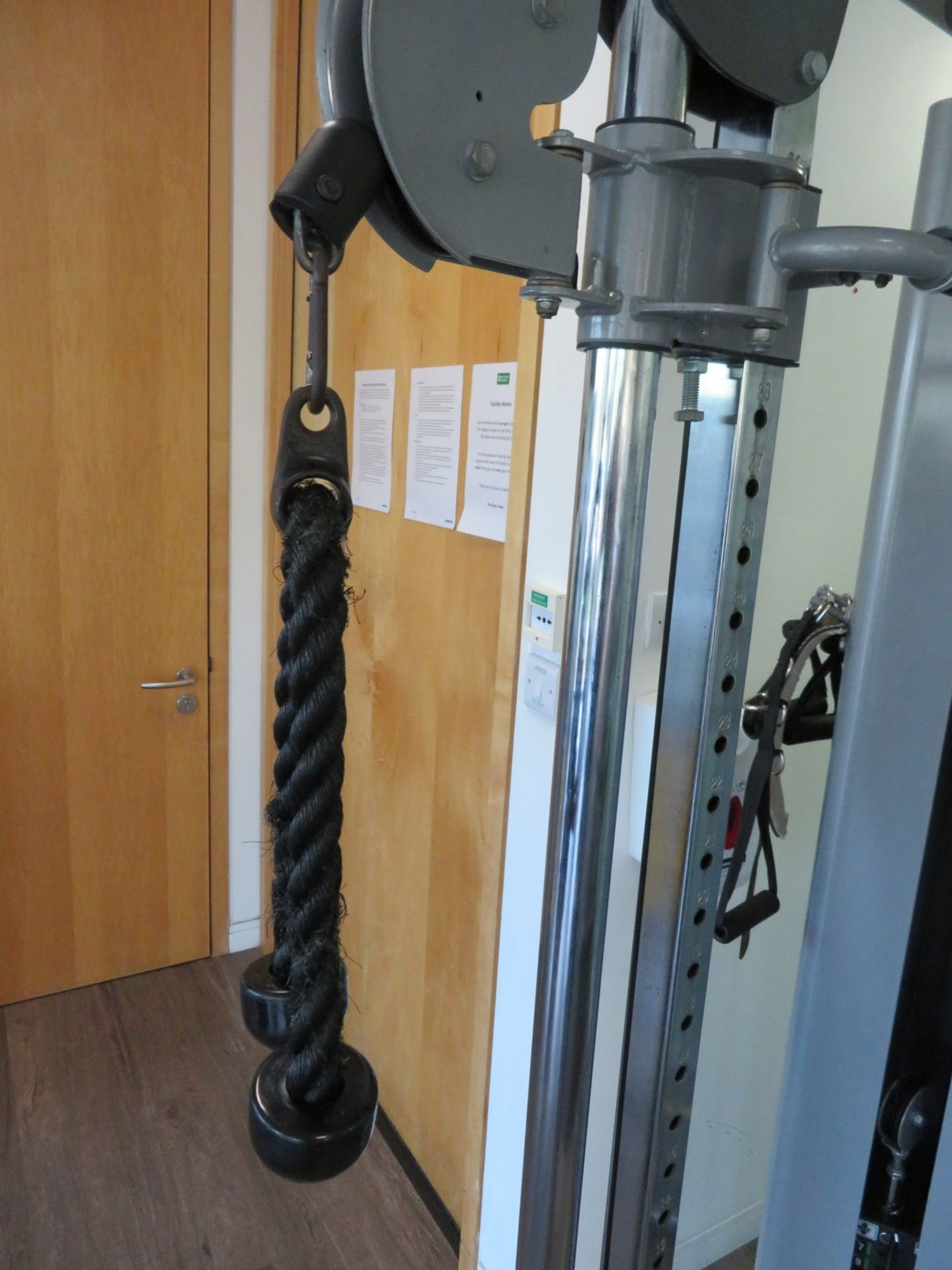 Gymgear Elite Series Dual Cable Pulley Complete With Several Attachments. - Image 8 of 11