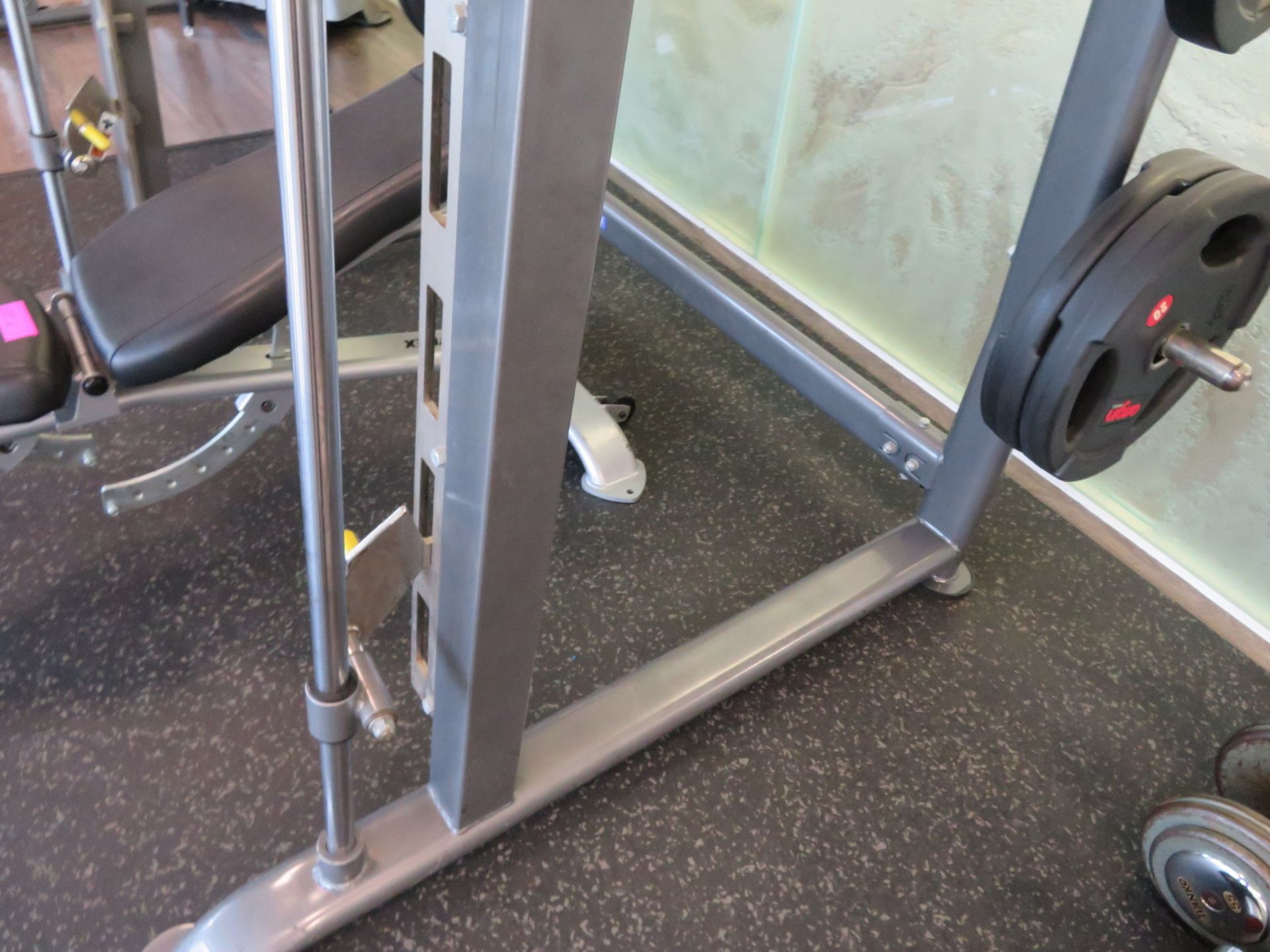 Gymgear Elite Series Smith Machine Complete With Cybex Bench & Weight Plates. - Image 9 of 12