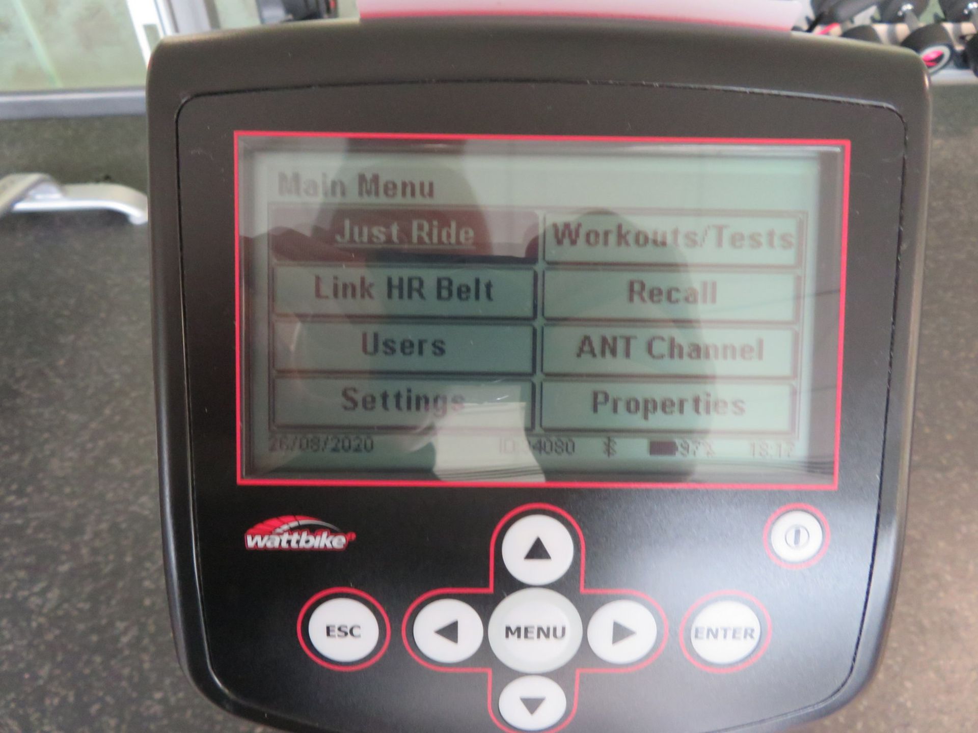 Watt Bike Pro Exercise Bike Complete With Model B Digital Display Console. Good Working Condition. - Image 7 of 10