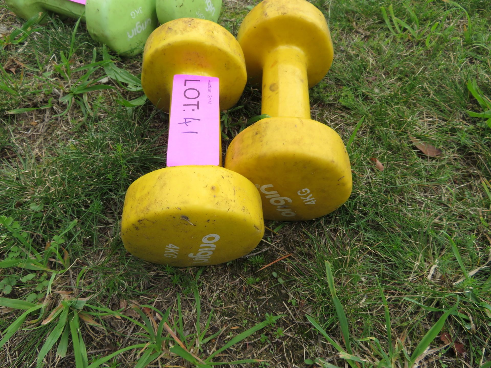 2x Sand Bags 10kg & 20kg & 2 Studio Dumbbell Pairs 3kg & 4kg. - Image 6 of 7