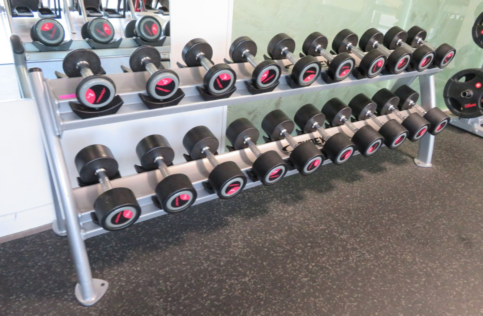 Life Fitness 2kg-20kg 10 Pair Dumbbell Set With Cybex Rack. - Image 2 of 15