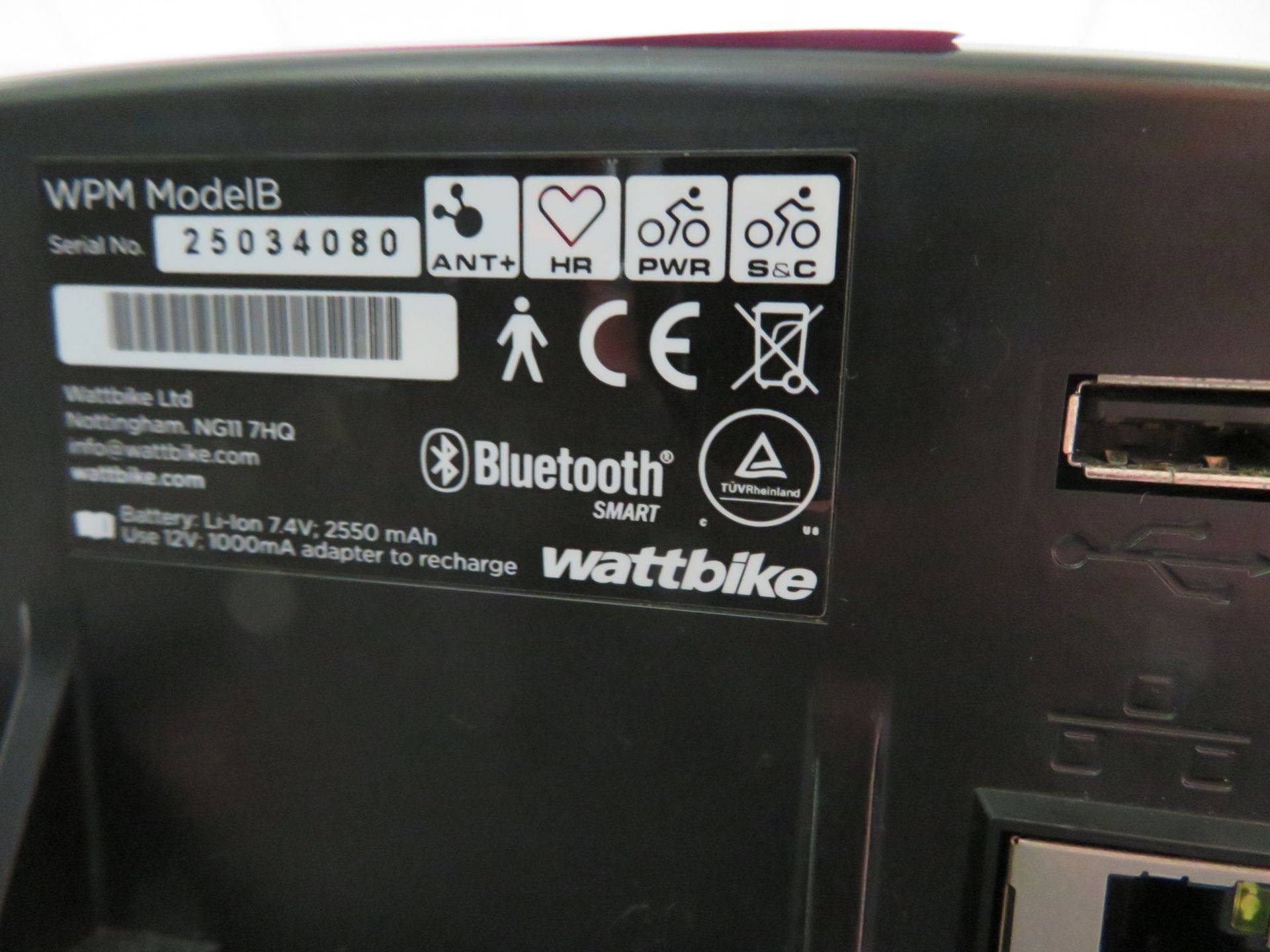 Watt Bike Pro Exercise Bike Complete With Model B Digital Display Console. Good Working Condition. - Image 9 of 10