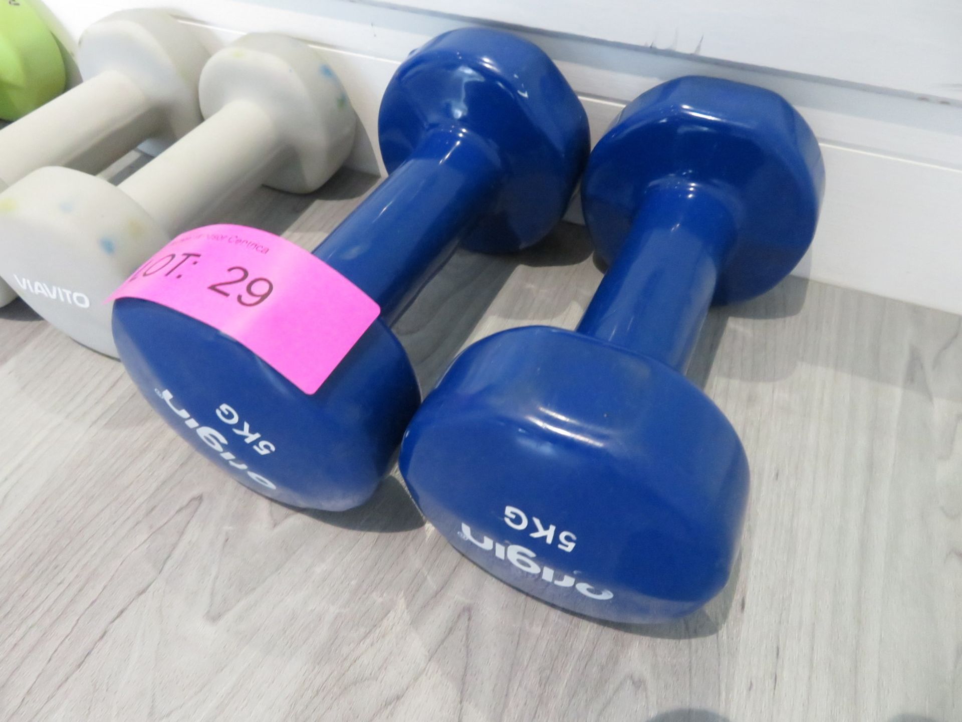 4 Pairs Of Origin Studio Dumbbells. Pairs Include 1x 5kg & 3x 3kg. - Image 2 of 4