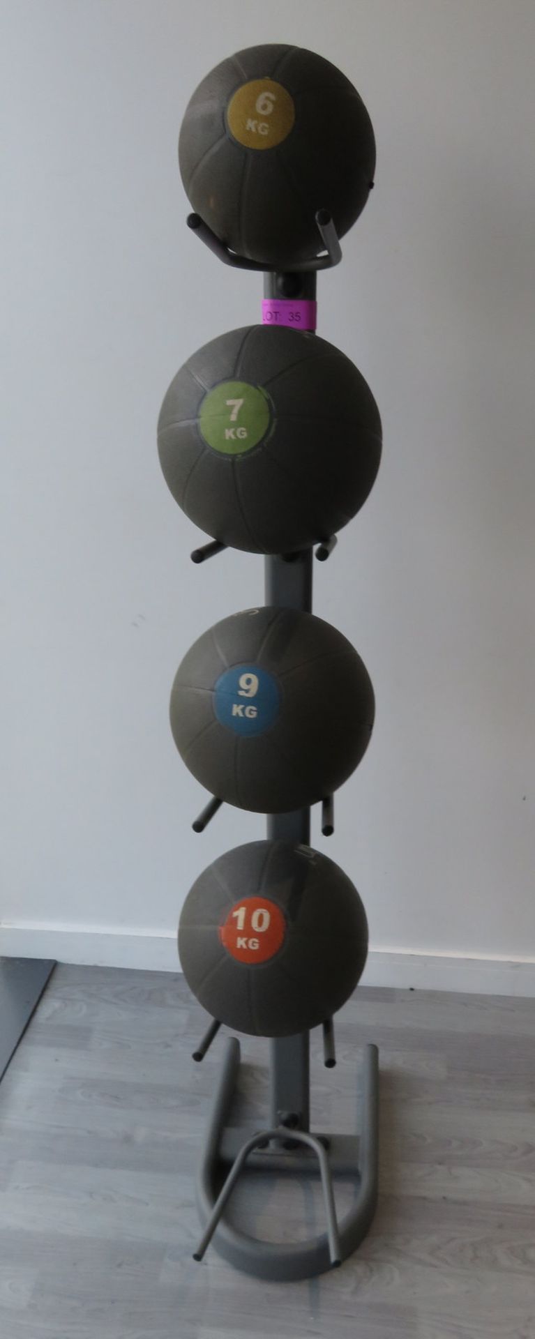 Jordan 5 Piece Medicine Ball Set With Rack Weights 6,7,8,9 & 10kg (8kg Pictured Separately