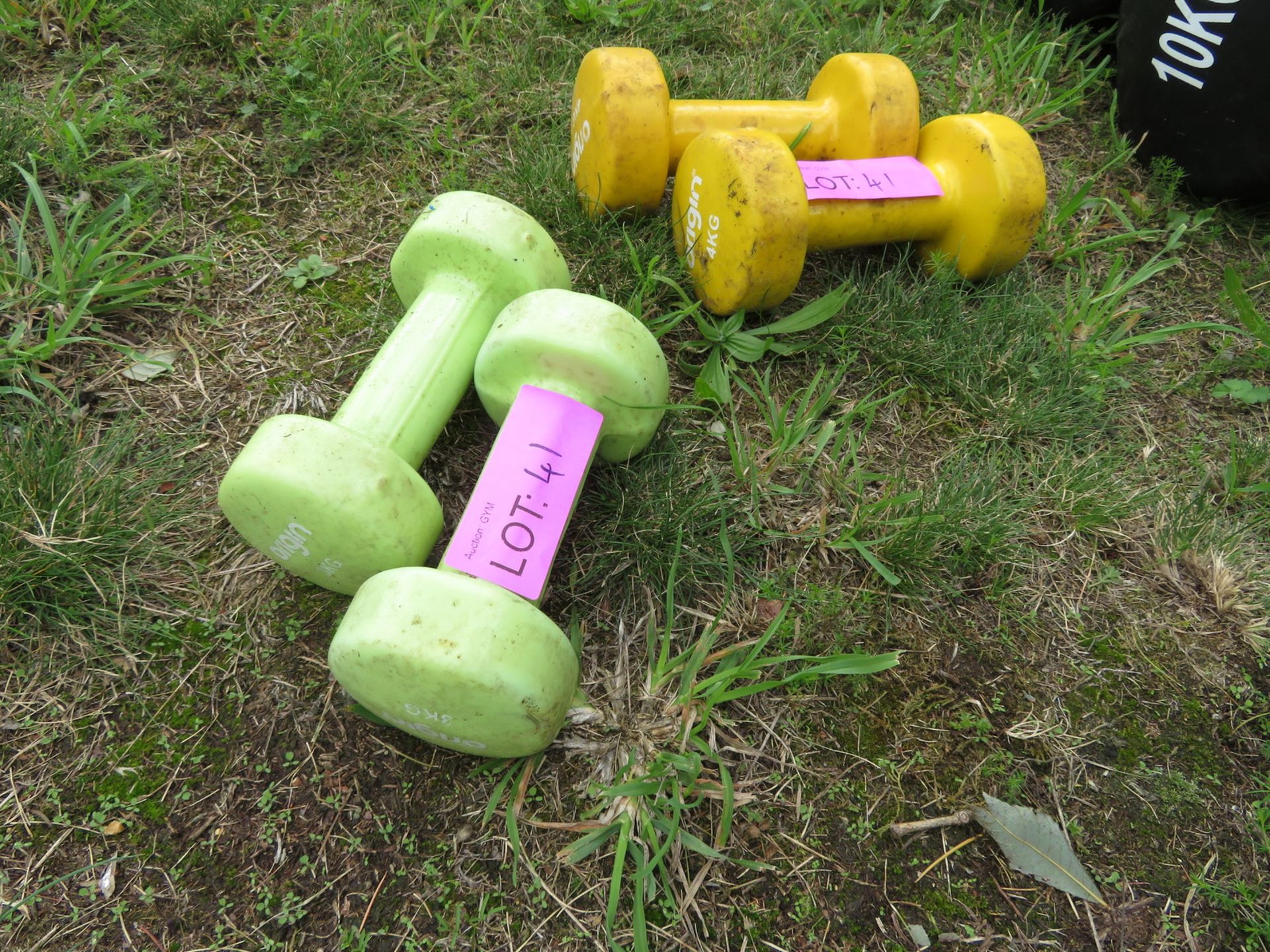 2x Sand Bags 10kg & 20kg & 2 Studio Dumbbell Pairs 3kg & 4kg. - Image 7 of 7