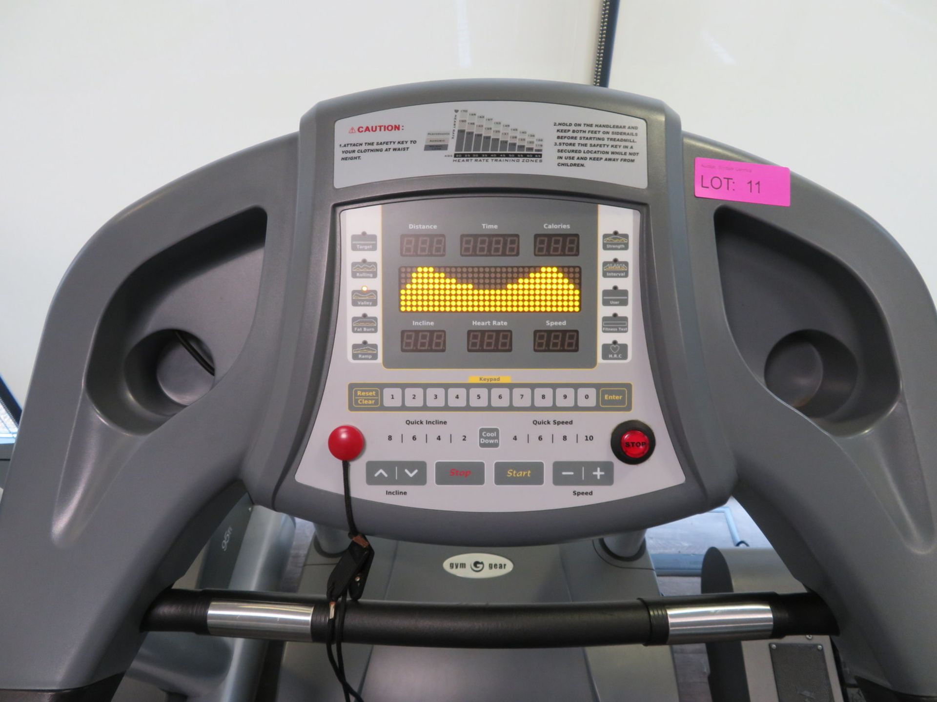 Gymgear Elite T-97 Treadmill. LED Display. Good Working Condition. - Image 6 of 9