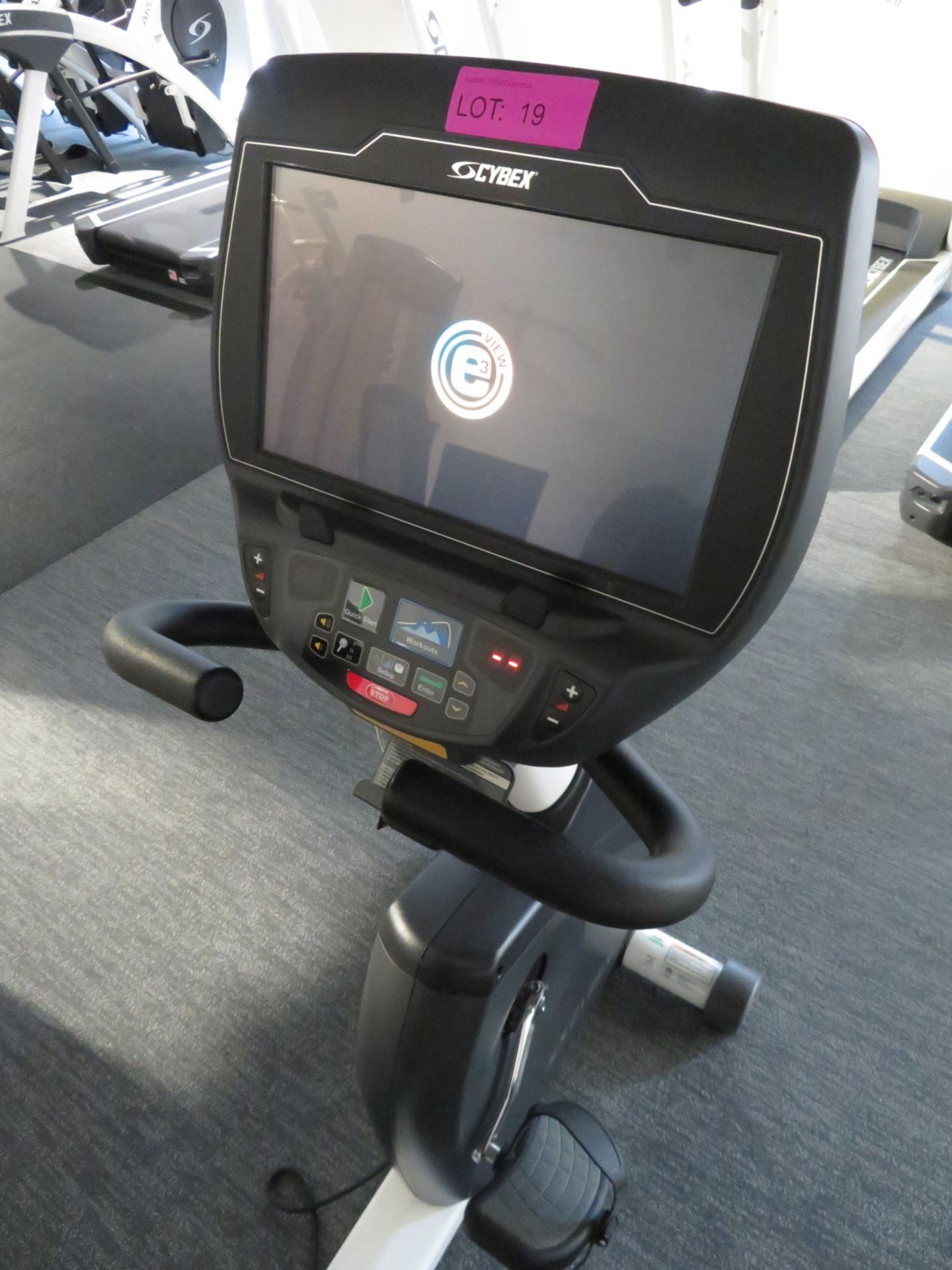 Cybex Recline Bike Model:625R, Working Condition With TV Display Monitor. - Image 3 of 7