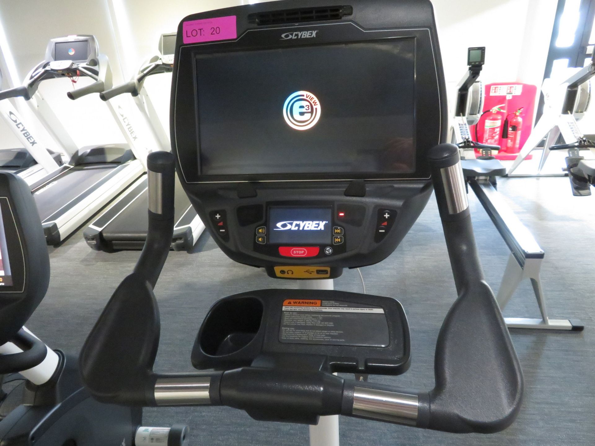 Cybex Upright Bike Model:770C, Working Condition With TV Display Monitor. - Image 5 of 6