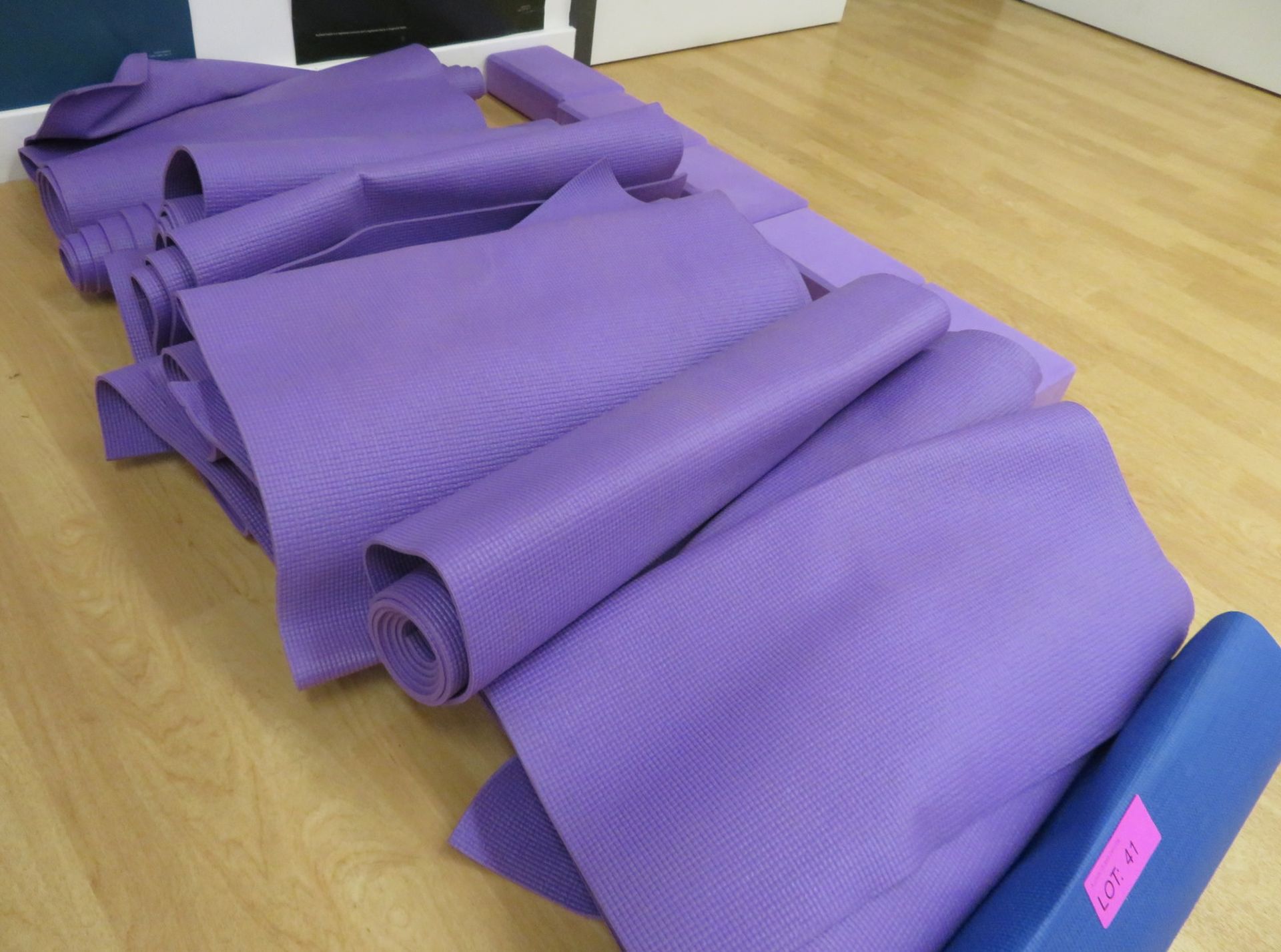 14x Gym/Studio Exercise Mats & 5x Foam Block. - Image 3 of 5