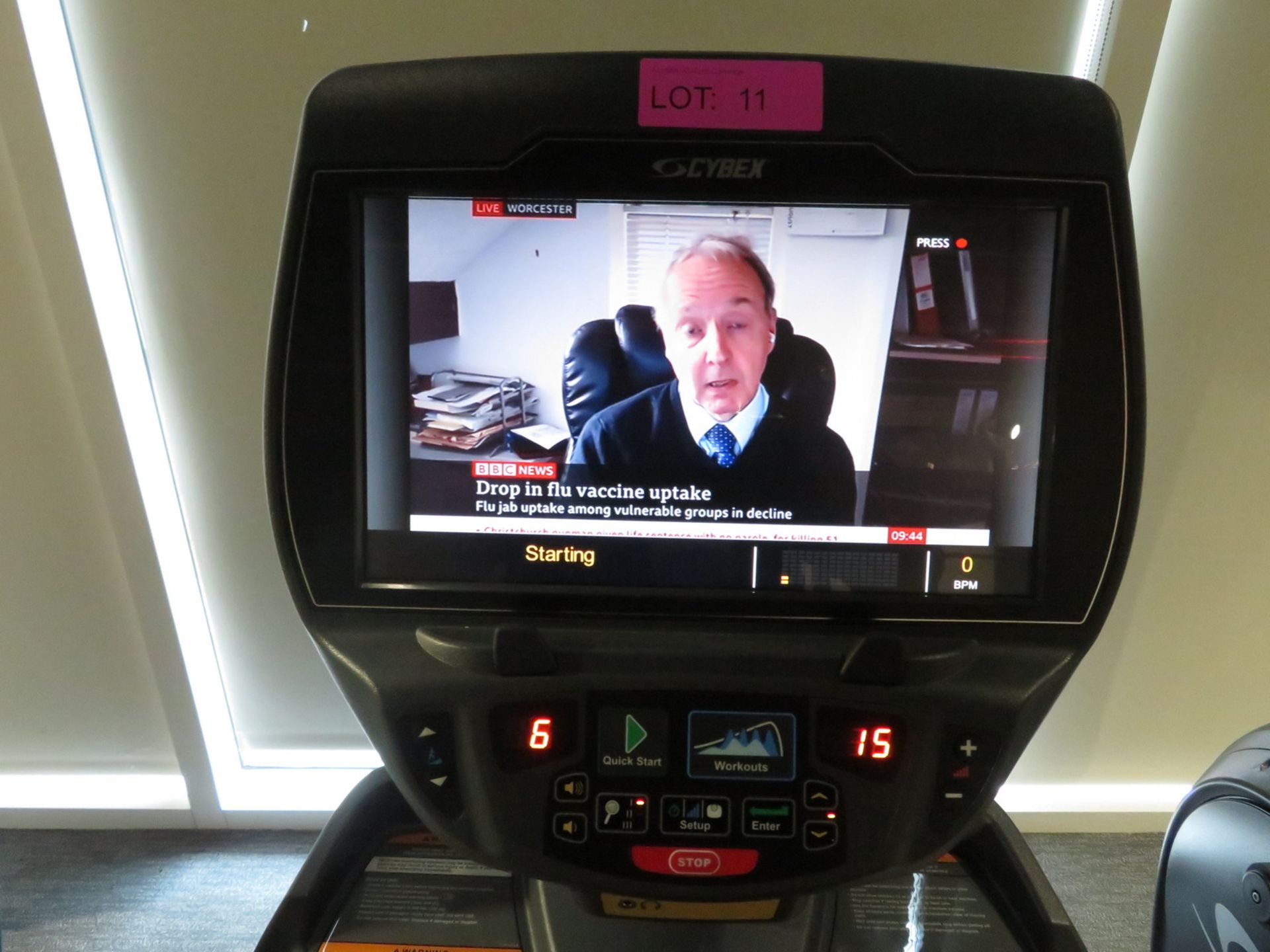 Cybex Arc Trainer Model: 627AT. Working Condition With TV Display Monitor. - Image 6 of 9