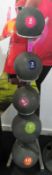 Jordan 5 Piece Medicine Ball Set With Rack Weights 2,3,5,7 & 10kg