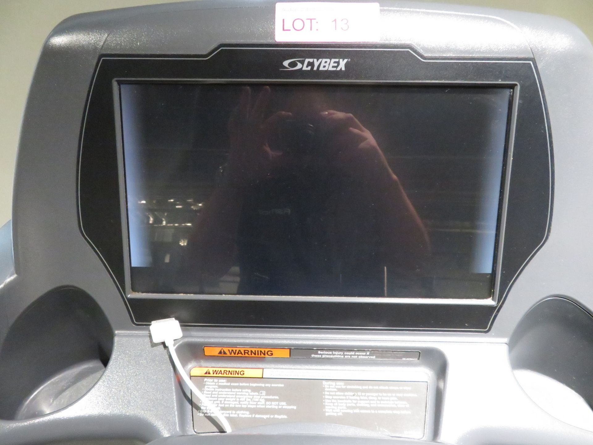 Cybex Treadmill Model: 625T, Working Condition With TV Display Monitor. - Image 6 of 8