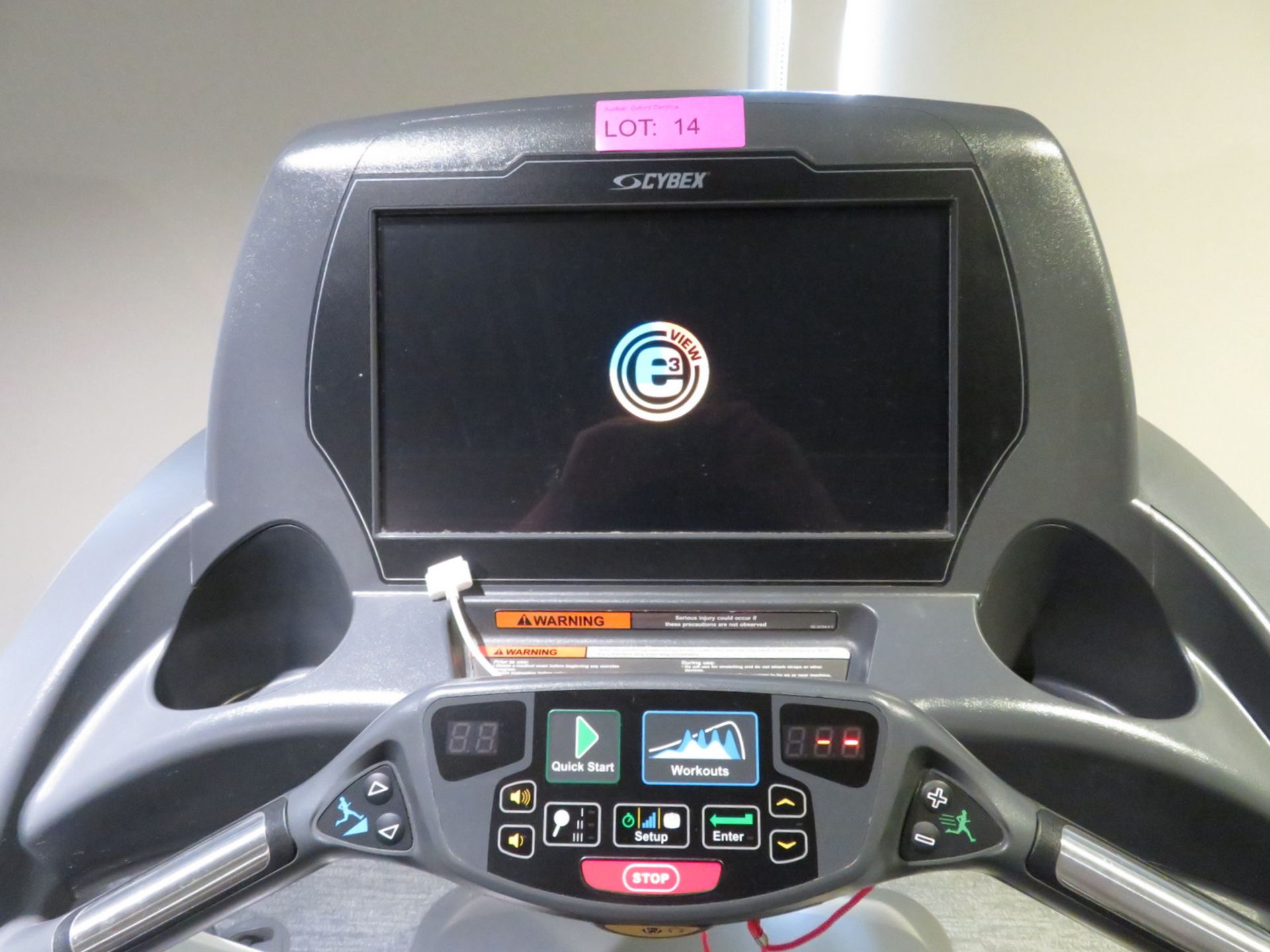 Cybex Treadmill Model: 625T, Working Condition With TV Display Monitor. - Image 6 of 9