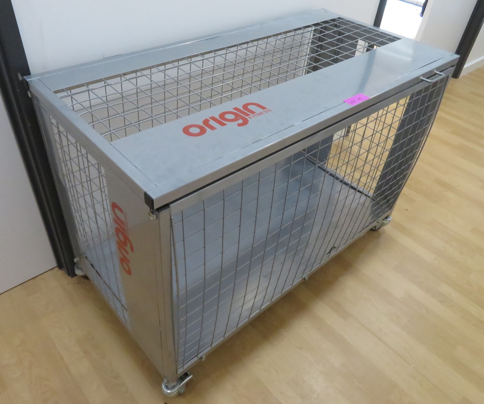 Origin Fitness Storage Cage. Dimensions: 140x70x95cm (LxDxH)