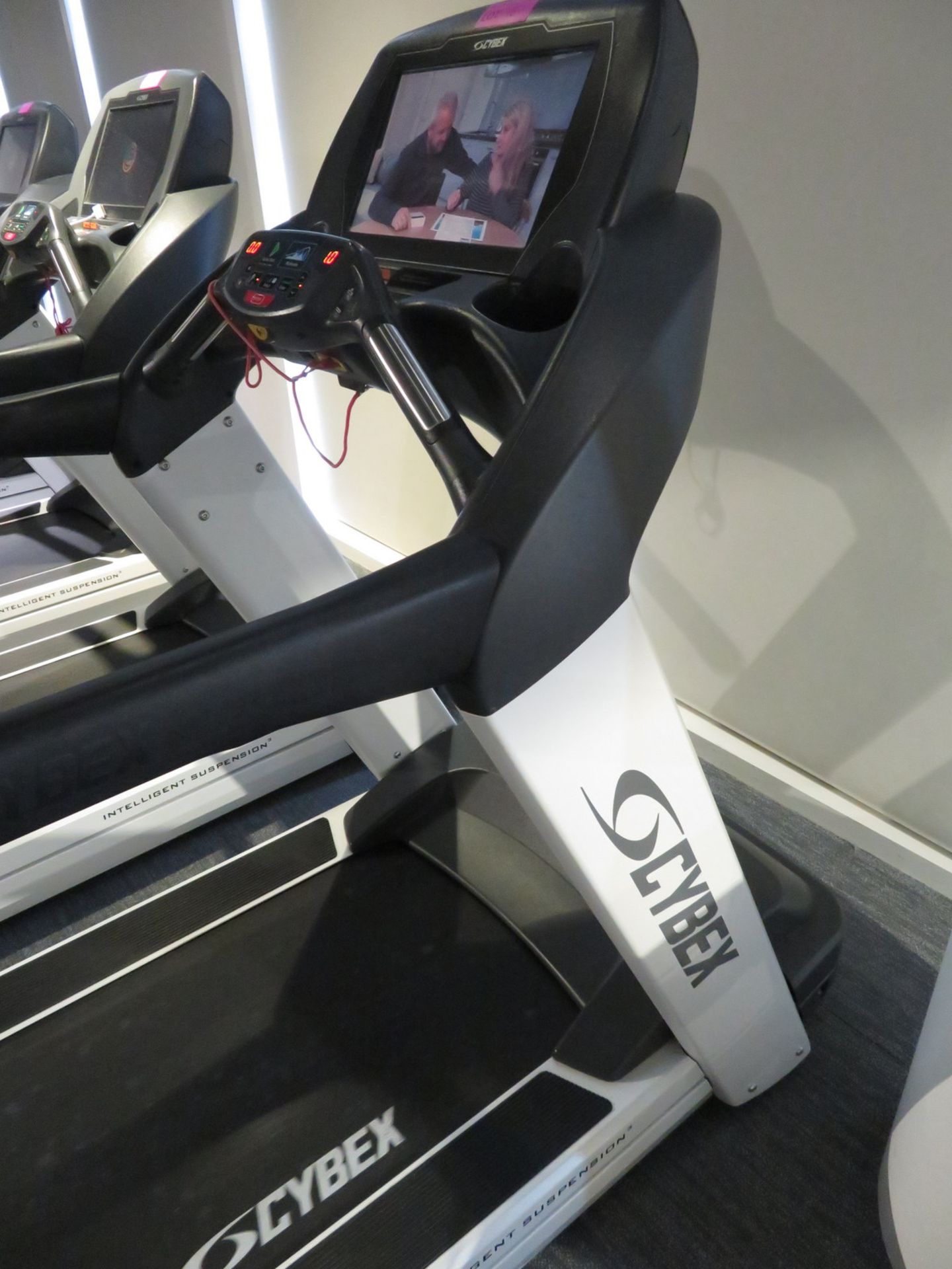 Cybex Treadmill Model: 625T, Working Condition With TV Display Monitor. - Image 8 of 9