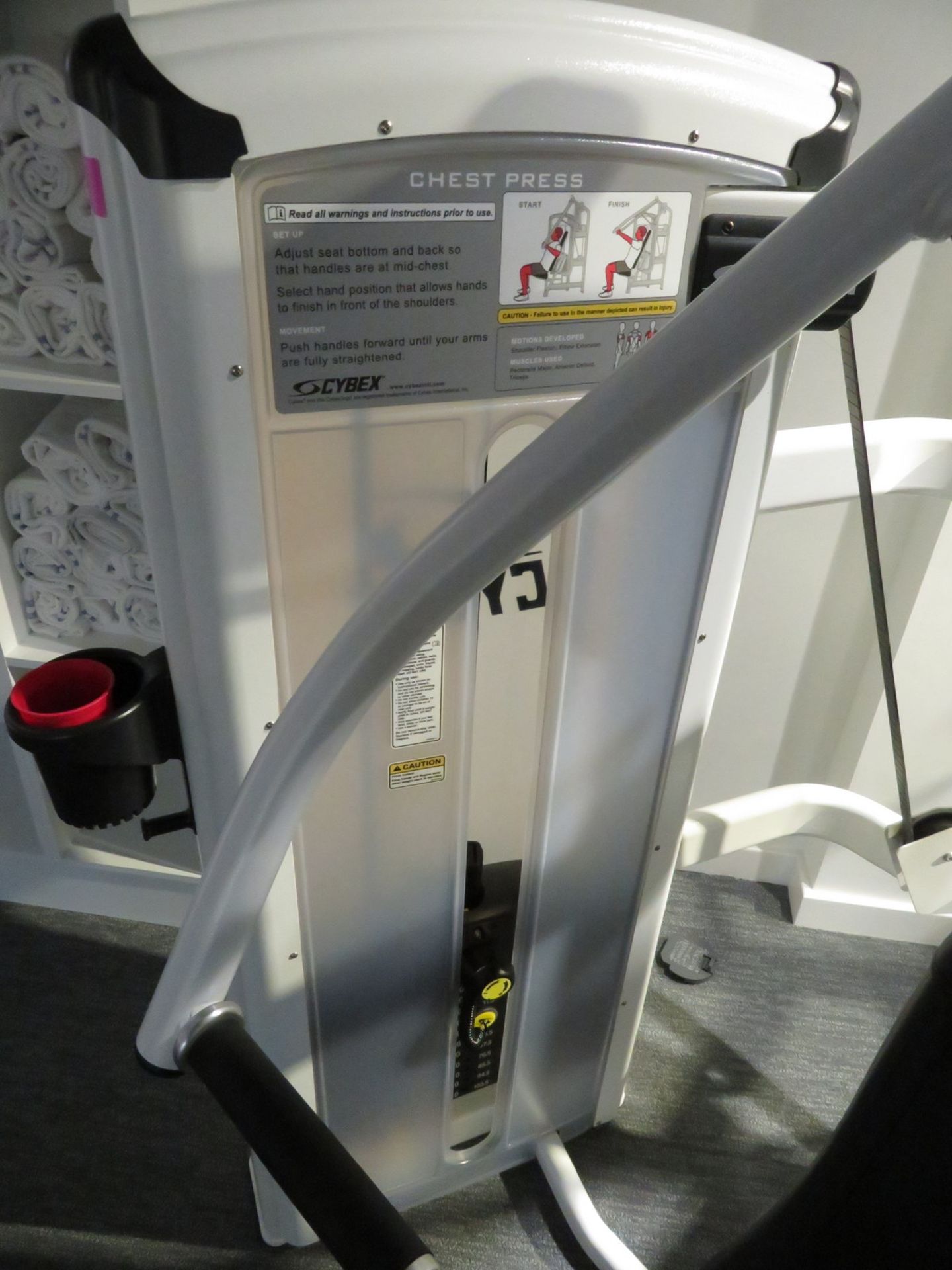 Cybex Chest Press Model: 12001. 103.5kg Weight Stack. Dimensions: 140x135x195cm (LxDxH) - Image 4 of 8