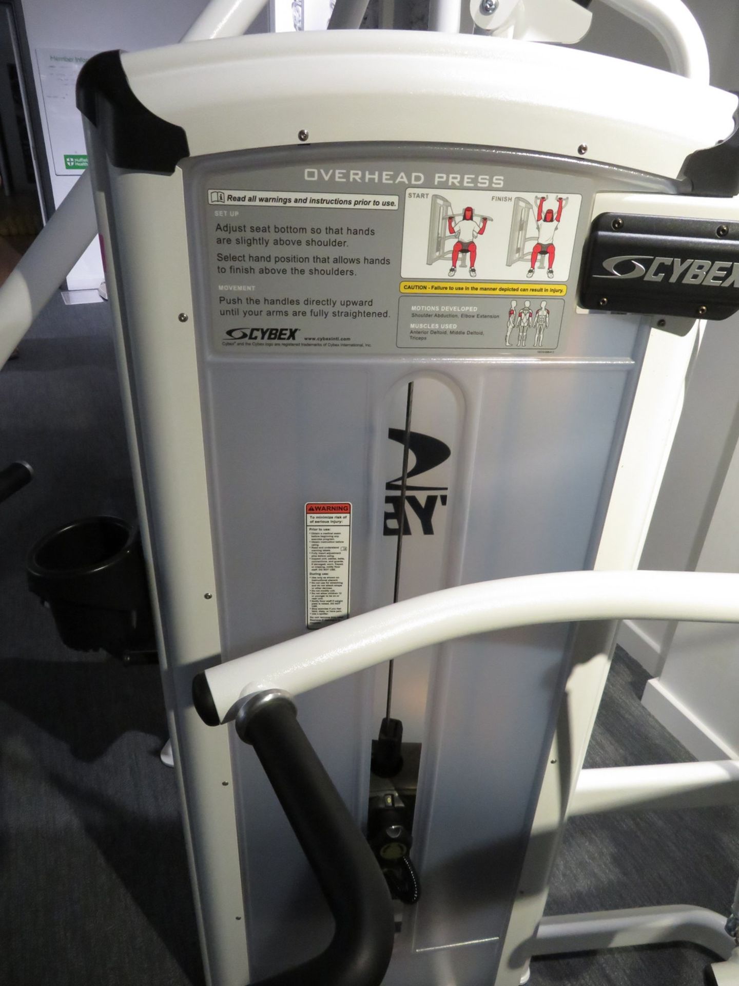 Cybex Overhead Press Model: 12010. 65kg Weight Stack. Dimensions: 150x160x150cm (LxDxH) - Image 5 of 8