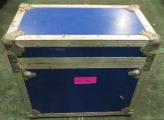 Small Blue Flight Case L520xW300xH450mm.