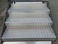 2ft Steeldeck Steps (Chequer Plate).