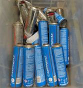 Box of Propane Gas and Gas Canisters.