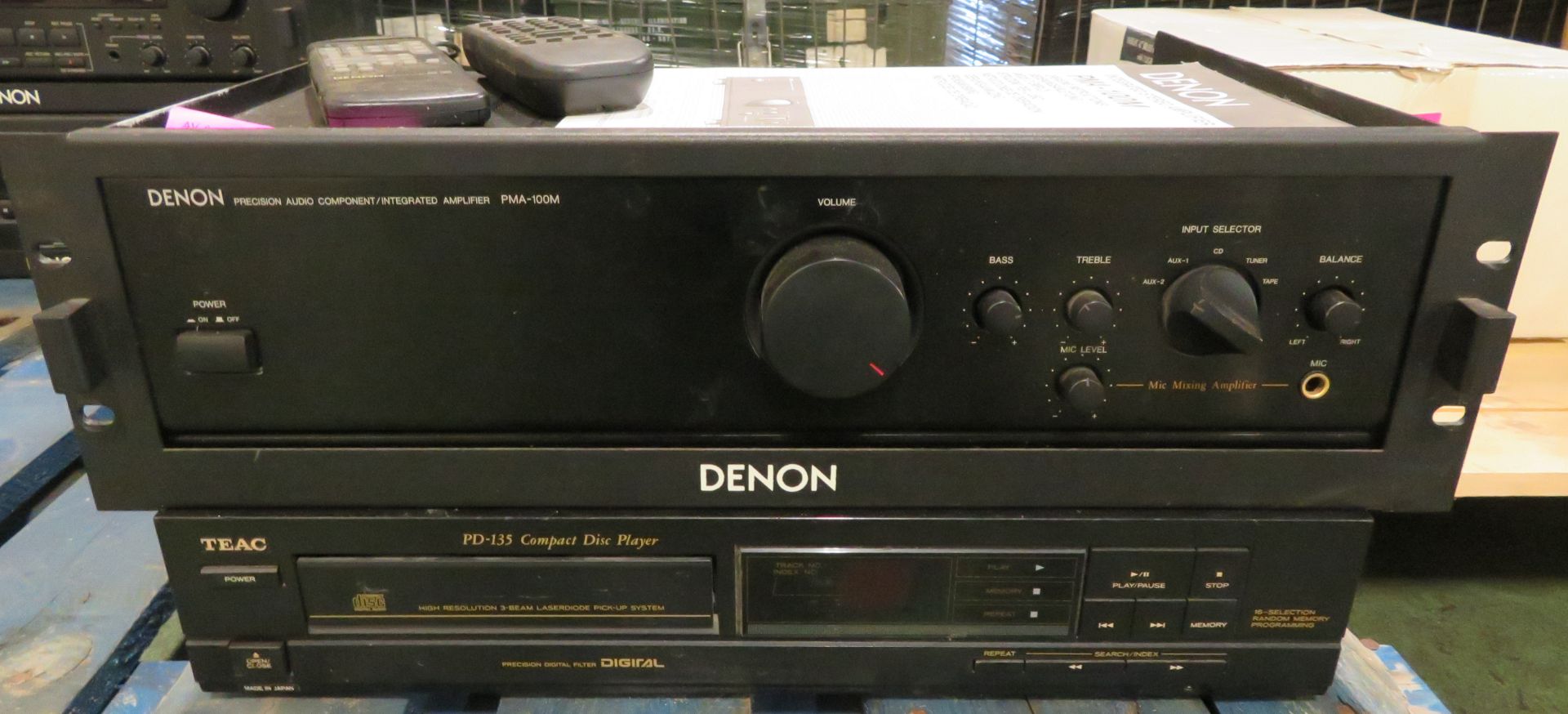 Denon PMA-100M Amplifier with Remotes.