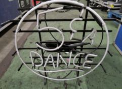 5C A Dance Neon Sign in Flighcase L630xW230xH680mm.