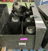 6x Vision Par 56 Long Nose Cans Missing Filters in Plastic Storage Box.