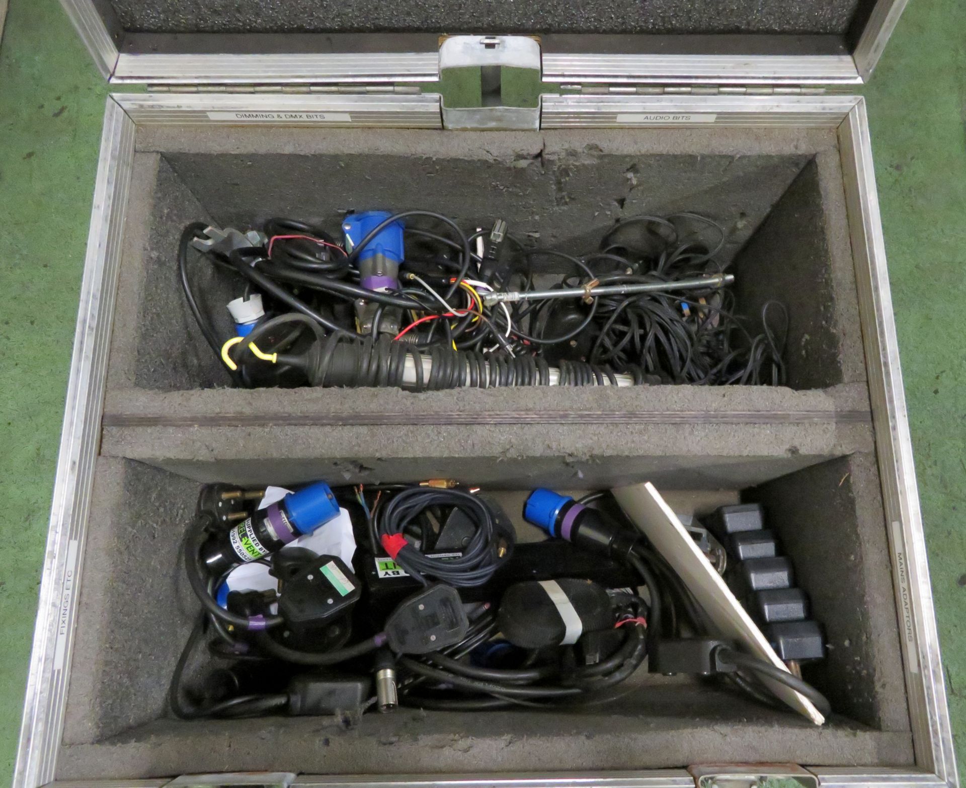 Various Electrical Components in ABS Flight Case On Wheels L700xW600xH460mm. - Image 2 of 3