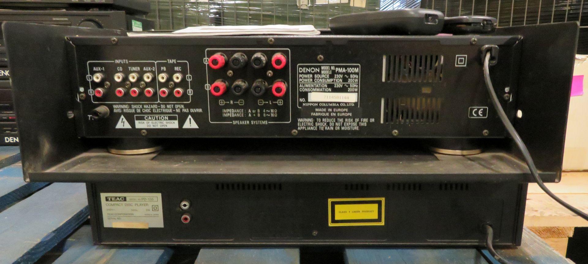 Denon PMA-100M Amplifier with Remotes. - Image 4 of 5